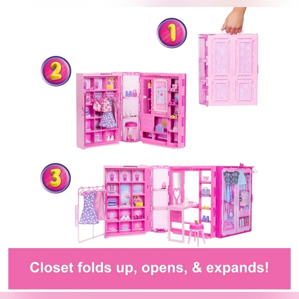 NEW Barbie Dream Closet Playset - Picture 3 of 4
